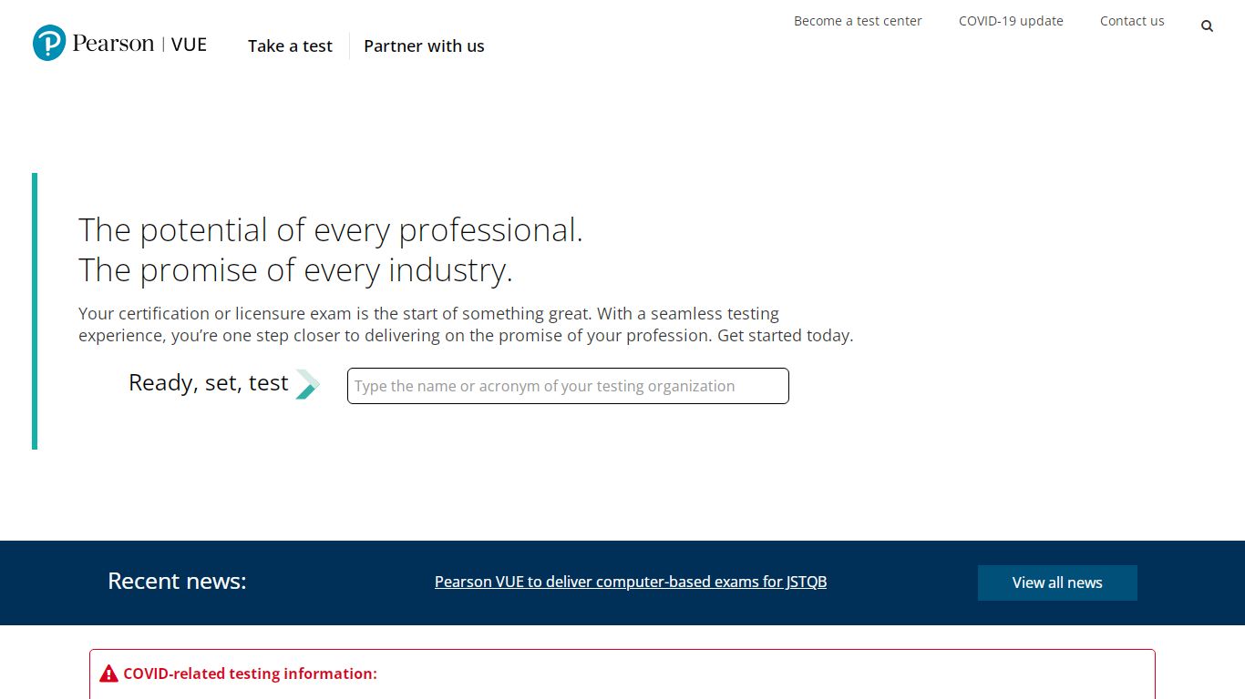 Computer-Based Test (CBT) development and delivery :: Pearson VUE